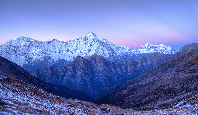 Annapurna II at dawn