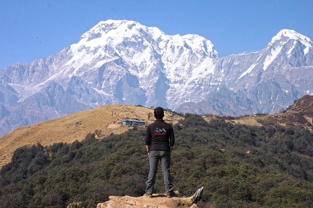 Mt. Annapurna South from Badal Danda